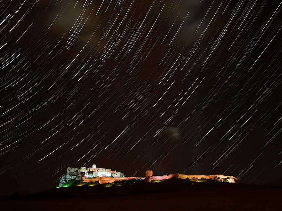 Spiský hrad - startrails