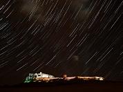 Spiský hrad - startrails